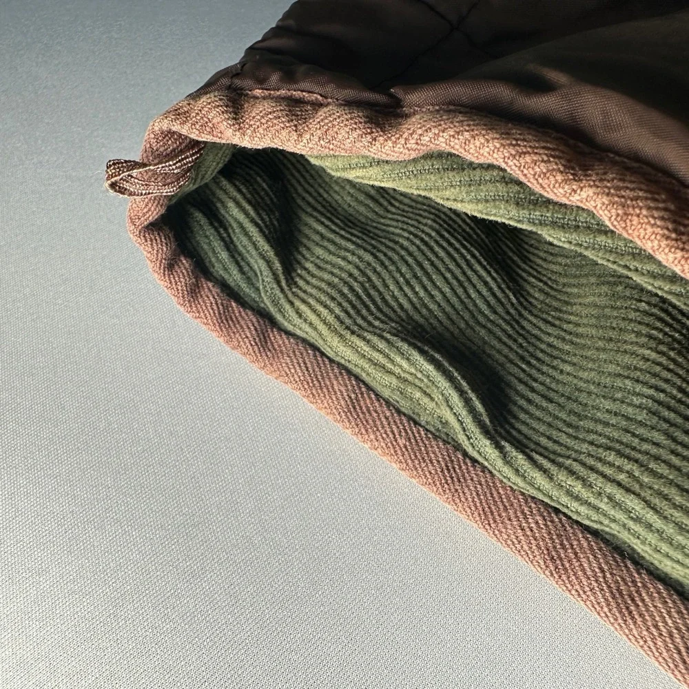 Vintage Chevignon Reversible Quilted Vest XXL Corduroy Hunting 90s‎ Gorpcore